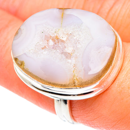 White Geode Slice Rings handcrafted by Ana Silver Co - RING89666