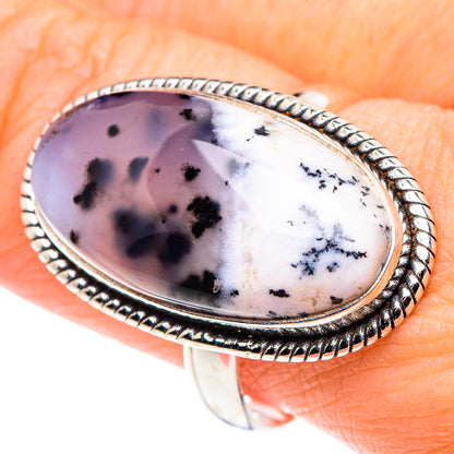 Dendritic Opal Rings handcrafted by Ana Silver Co - RING89667
