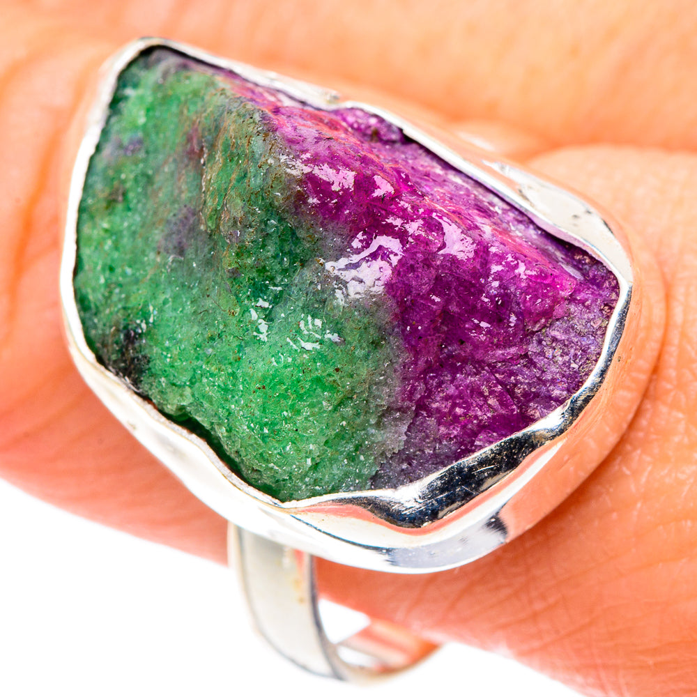 Ruby Zoisite Rings handcrafted by Ana Silver Co - RING89670