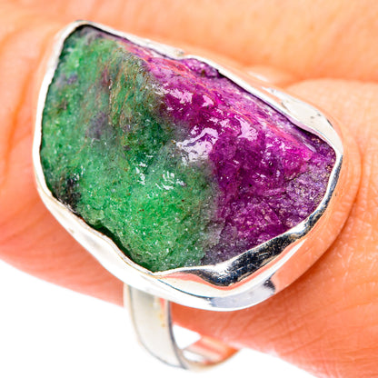 Ruby Zoisite Rings handcrafted by Ana Silver Co - RING89670