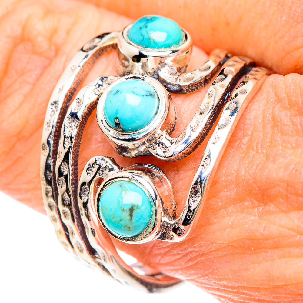 Tibetan Turquoise Rings handcrafted by Ana Silver Co - RING89674
