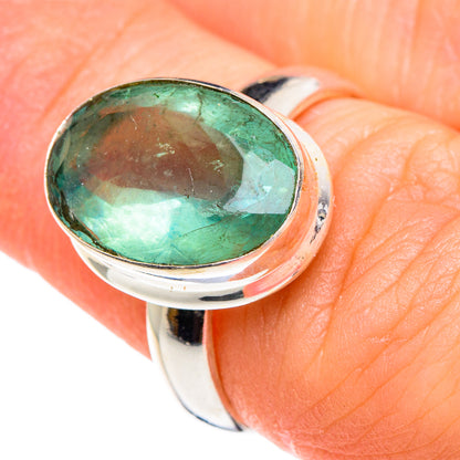 Green Fluorite Rings handcrafted by Ana Silver Co - RING89681