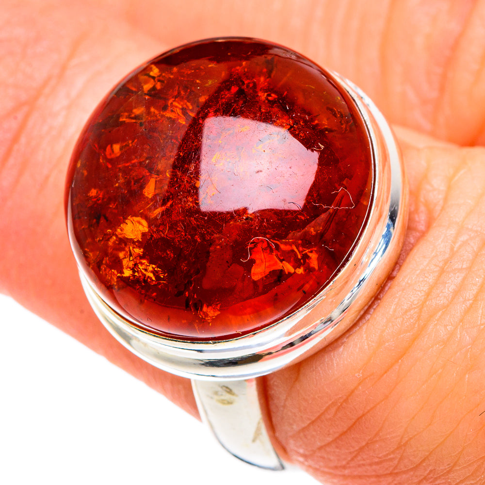 Baltic Amber Rings handcrafted by Ana Silver Co - RING89686