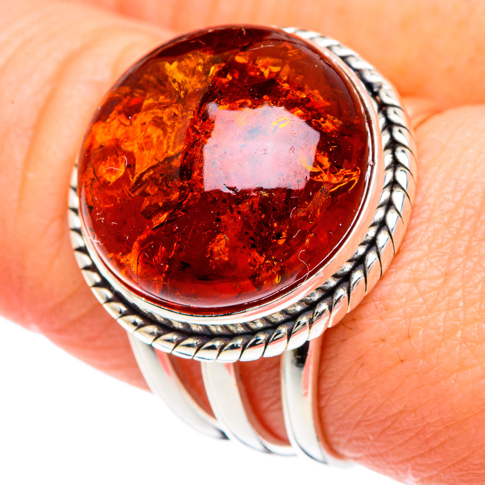 Baltic Amber Rings handcrafted by Ana Silver Co - RING89687