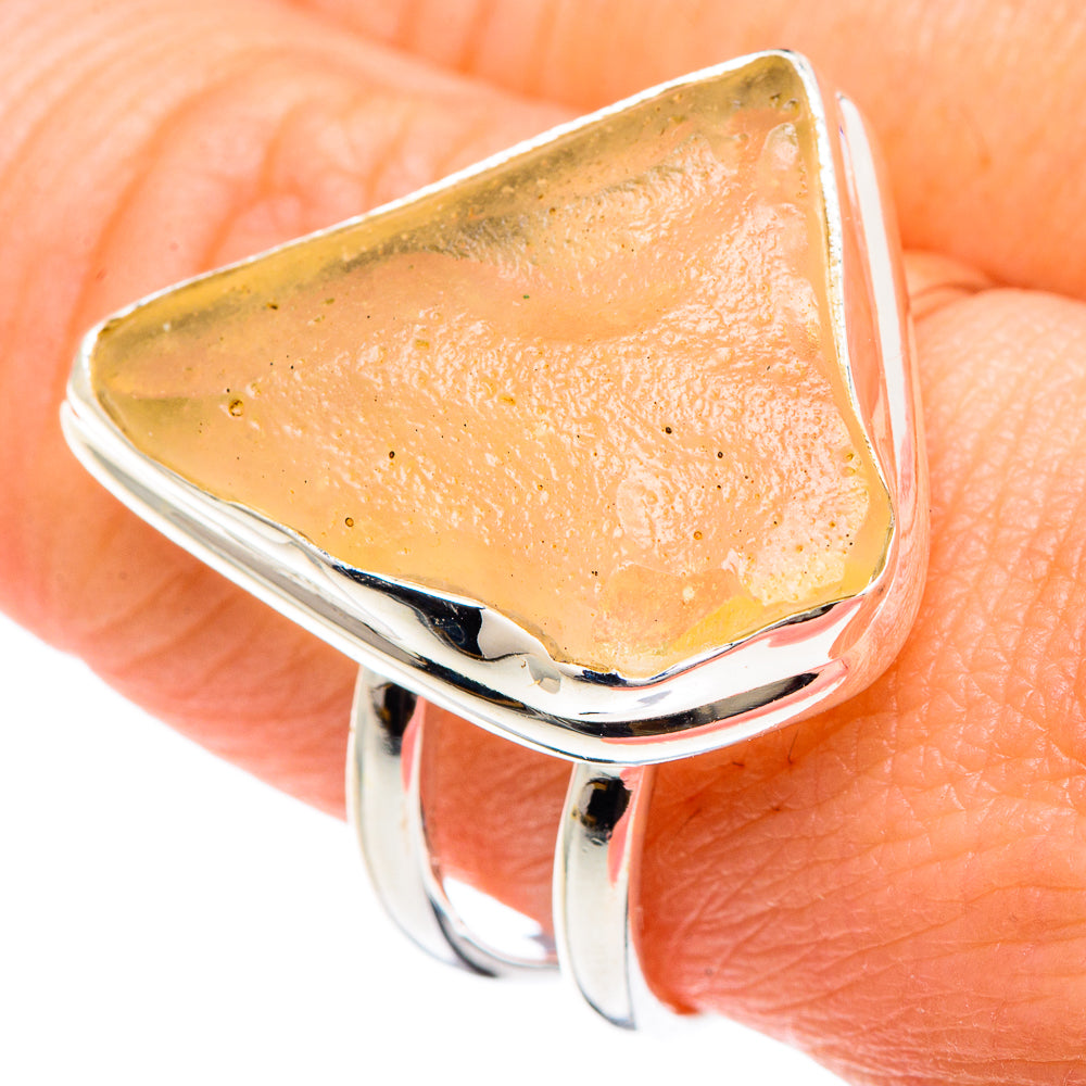 Libyan Glass Rings handcrafted by Ana Silver Co - RING89689