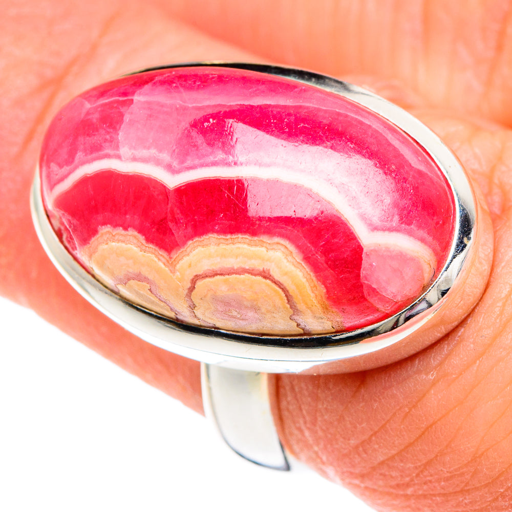 Rhodochrosite Rings handcrafted by Ana Silver Co - RING89692