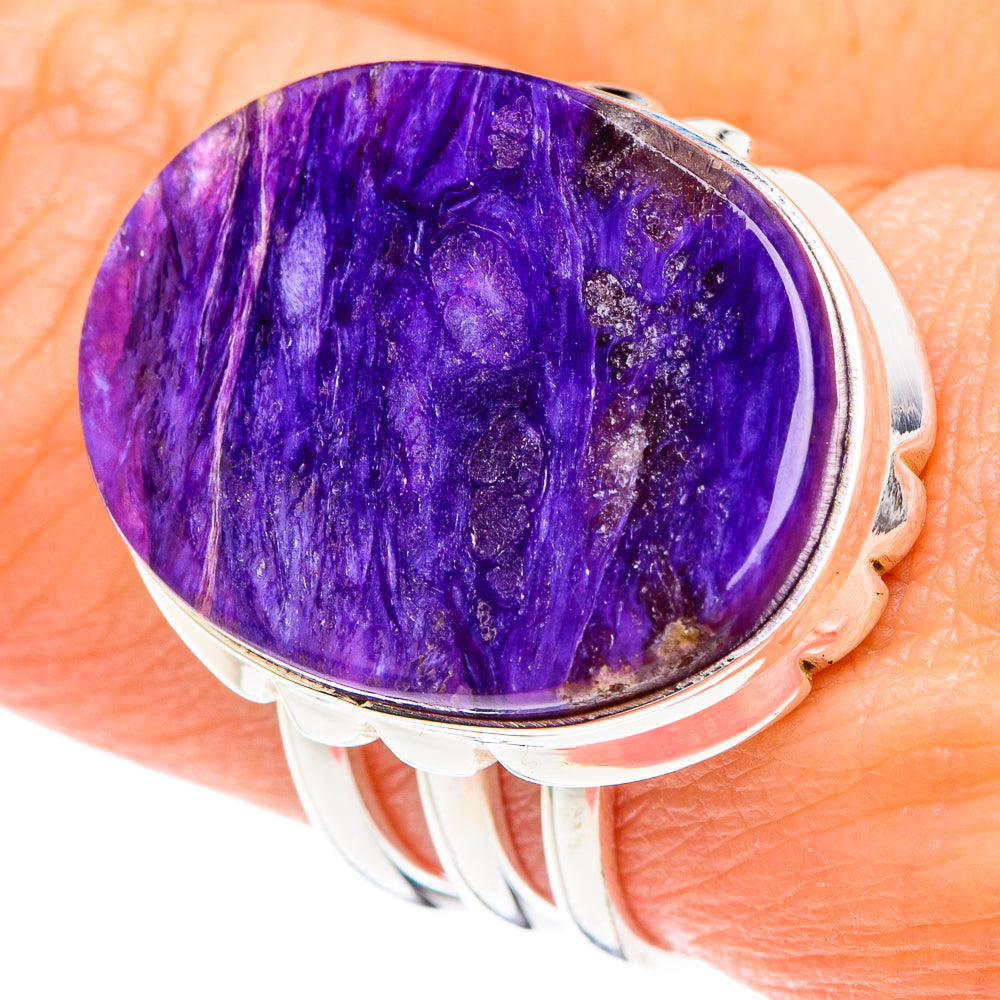 Charoite Rings handcrafted by Ana Silver Co - RING89697