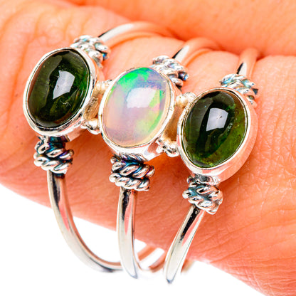 Ethiopian Opal Rings handcrafted by Ana Silver Co - RING89706