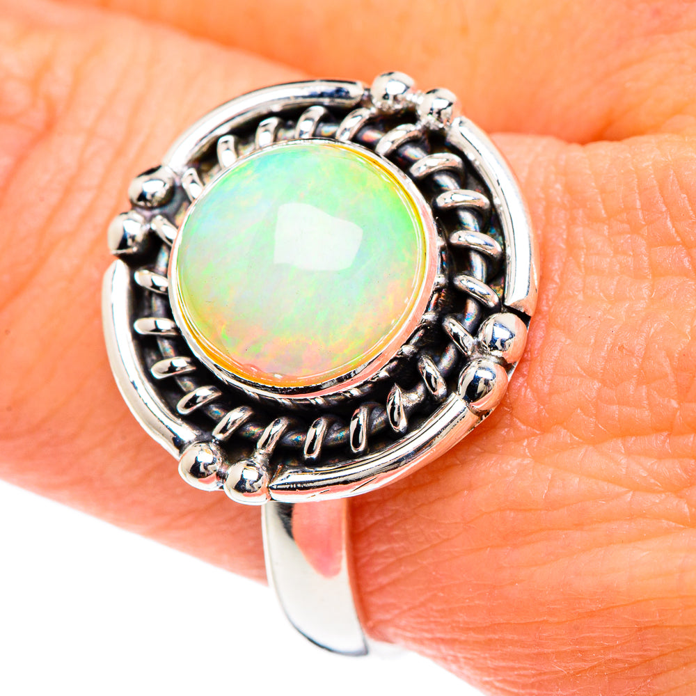 Ethiopian Opal Rings handcrafted by Ana Silver Co - RING89707