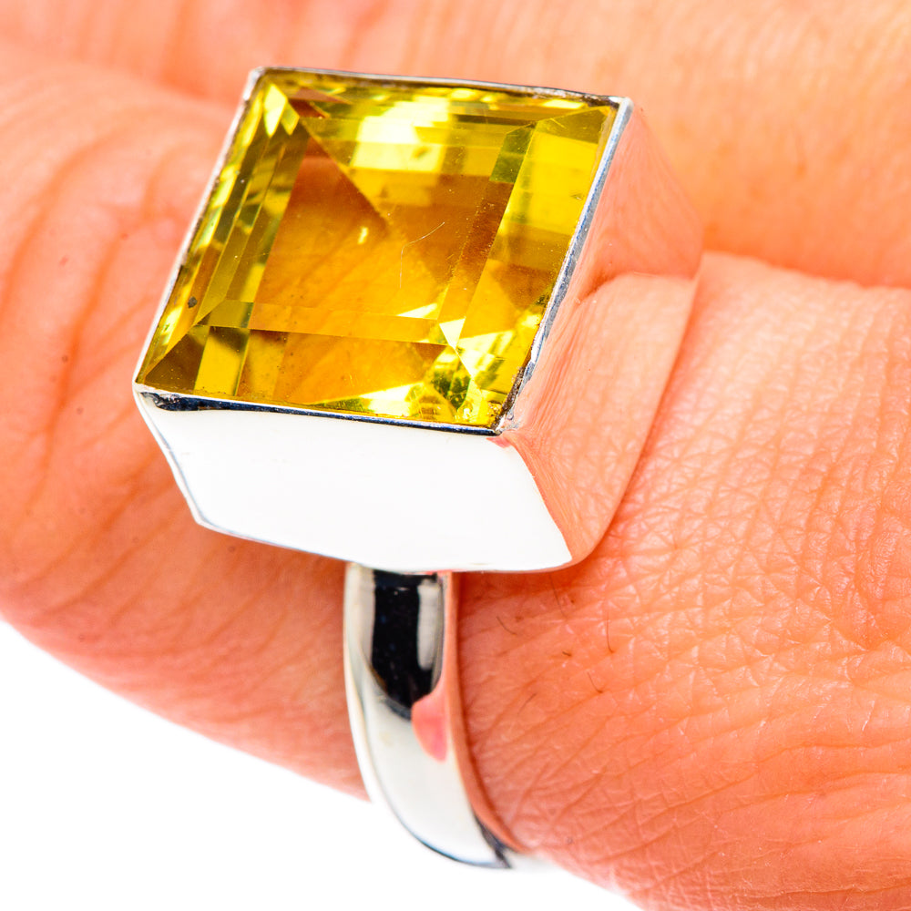 Lemon Quartz Rings handcrafted by Ana Silver Co - RING89709
