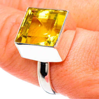 Lemon Quartz Rings handcrafted by Ana Silver Co - RING89709