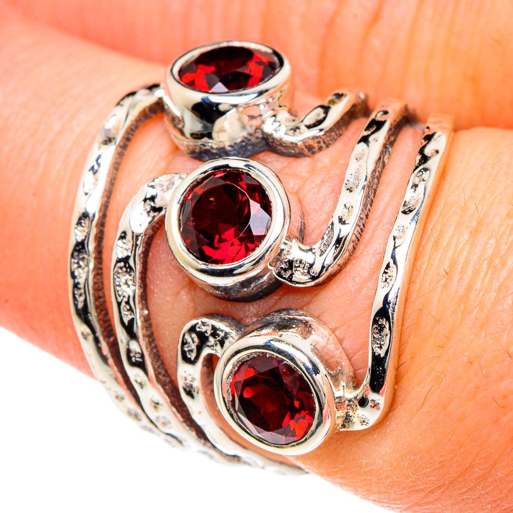 Garnet Rings handcrafted by Ana Silver Co - RING89728