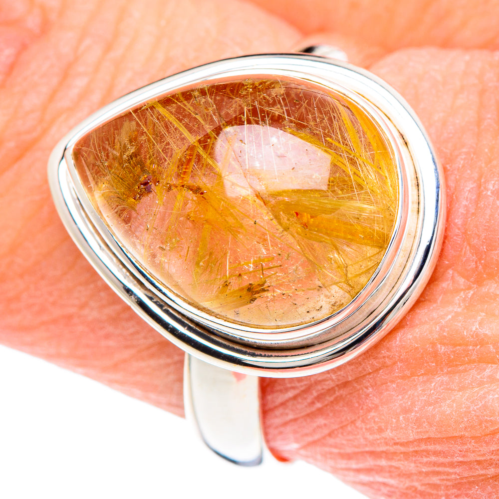 Rutilated Quartz Rings handcrafted by Ana Silver Co - RING89733