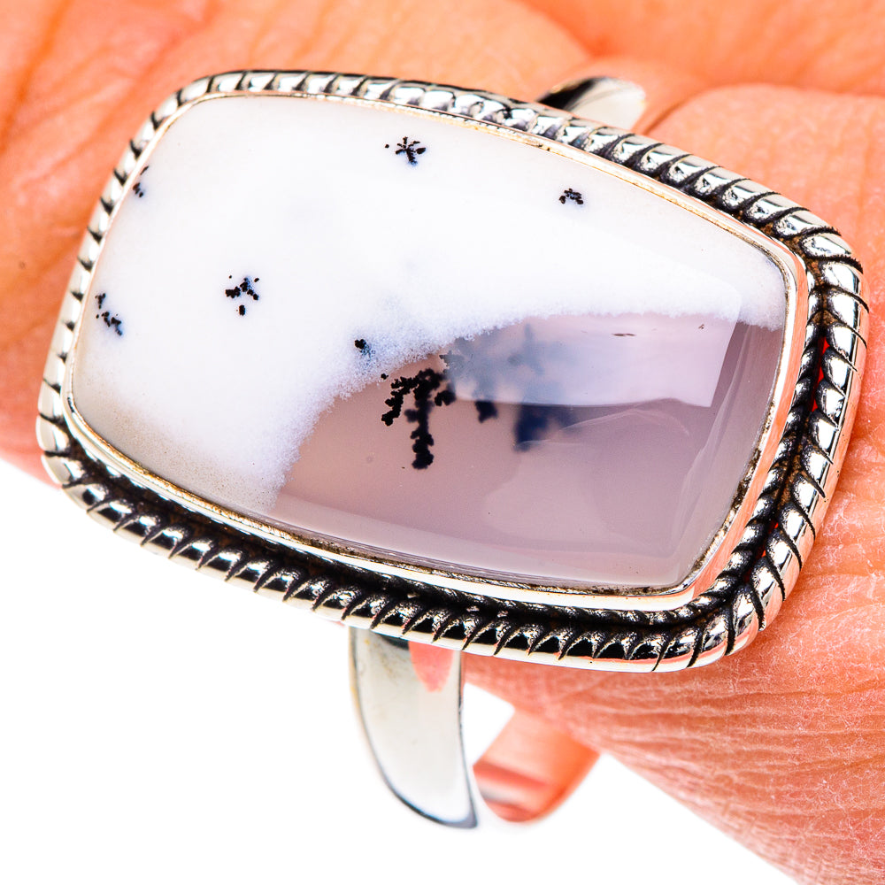 Dendritic Opal Rings handcrafted by Ana Silver Co - RING89736