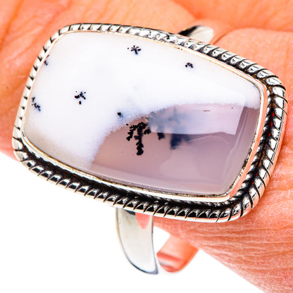 Dendritic Opal Rings handcrafted by Ana Silver Co - RING89736