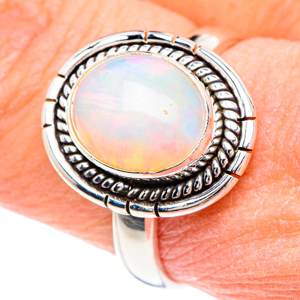 Ethiopian Opal Rings handcrafted by Ana Silver Co - RING89739