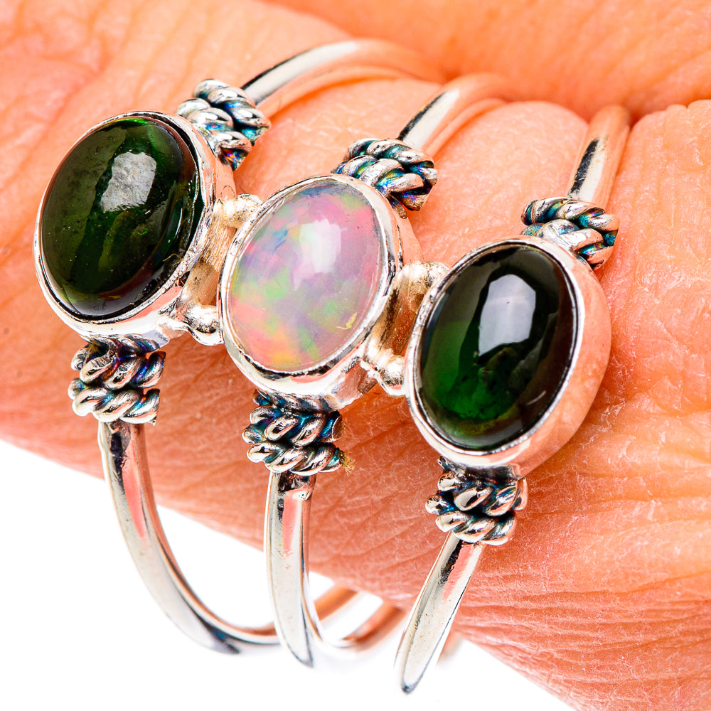 Ethiopian Opal Rings handcrafted by Ana Silver Co - RING89740