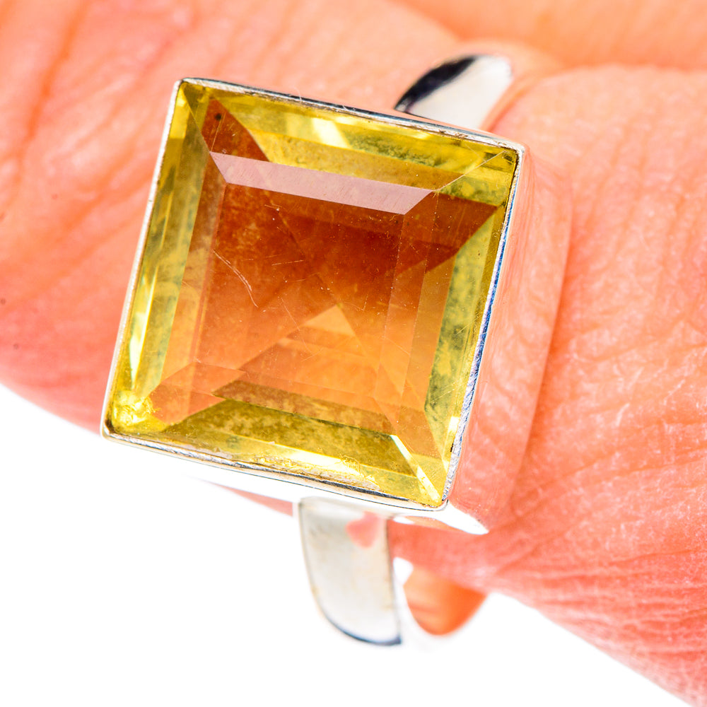 Lemon Quartz Rings handcrafted by Ana Silver Co - RING89742