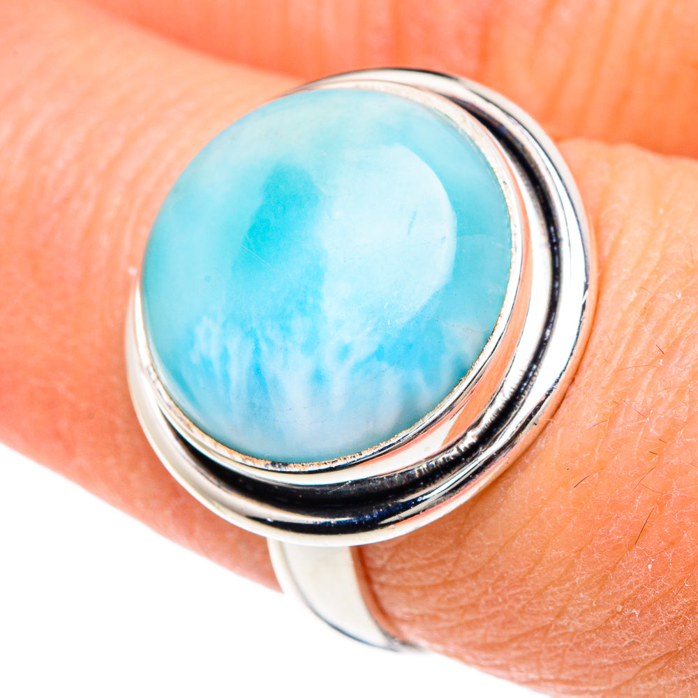Larimar Rings handcrafted by Ana Silver Co - RING89746
