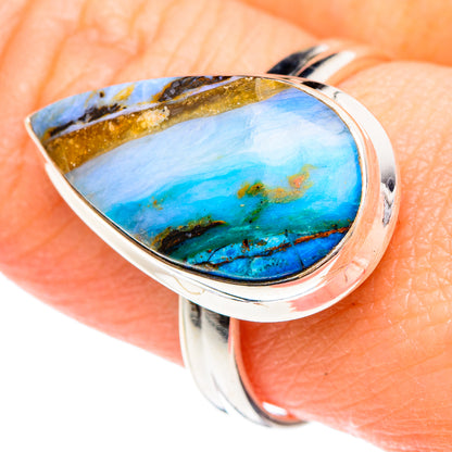 Peruvian Opal Rings handcrafted by Ana Silver Co - RING89747
