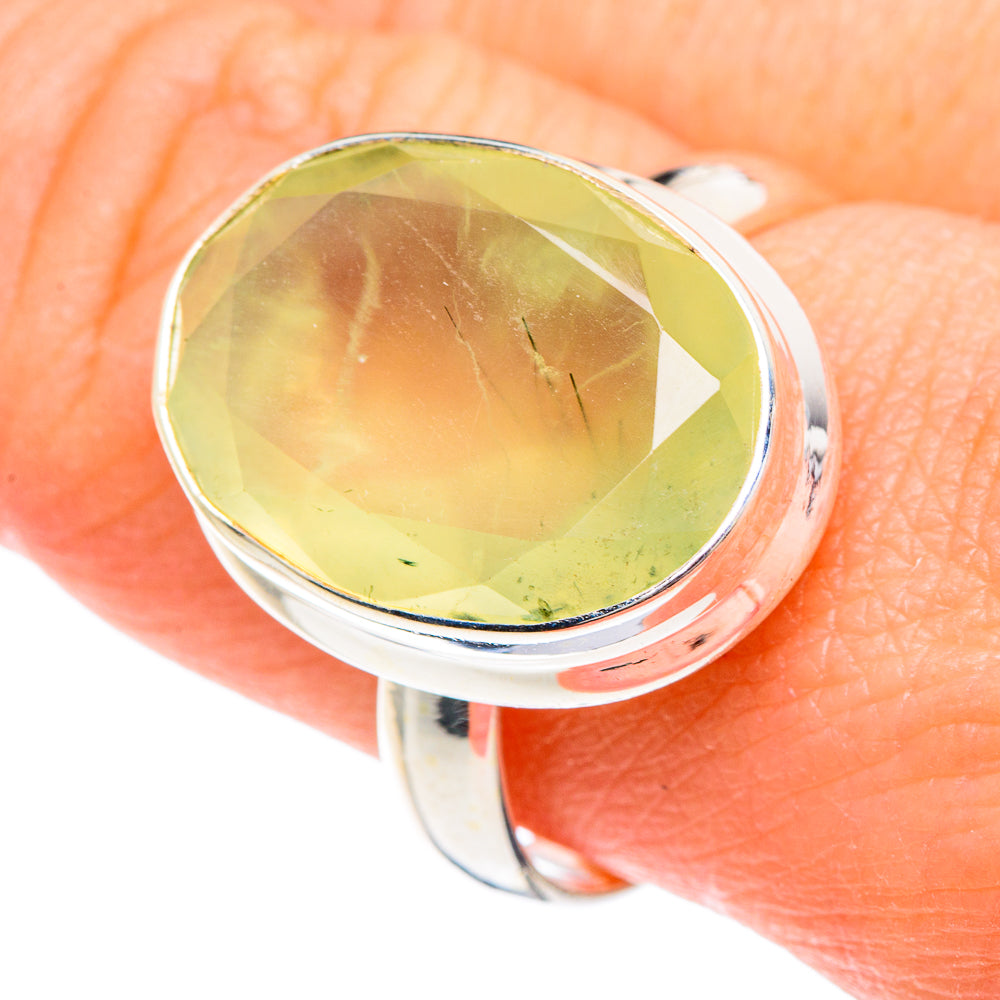 Prehnite Rings handcrafted by Ana Silver Co - RING89754