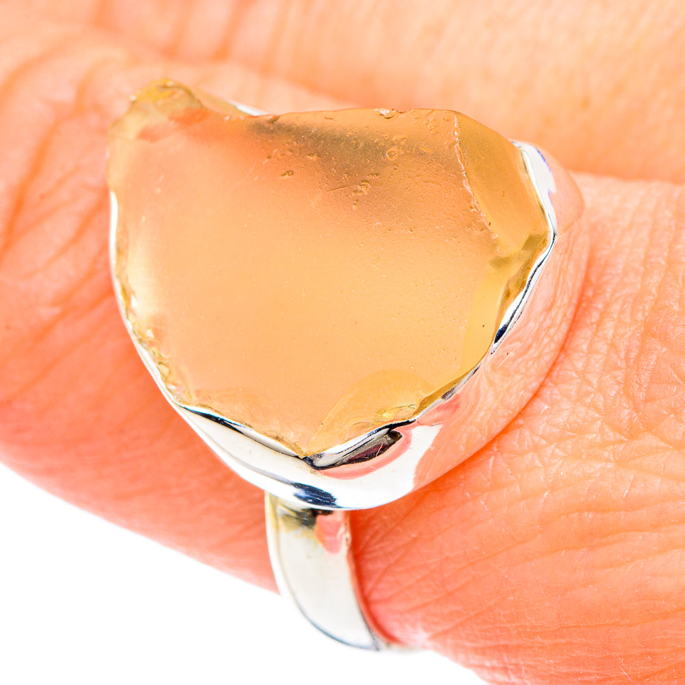 Libyan Glass Rings handcrafted by Ana Silver Co - RING89758