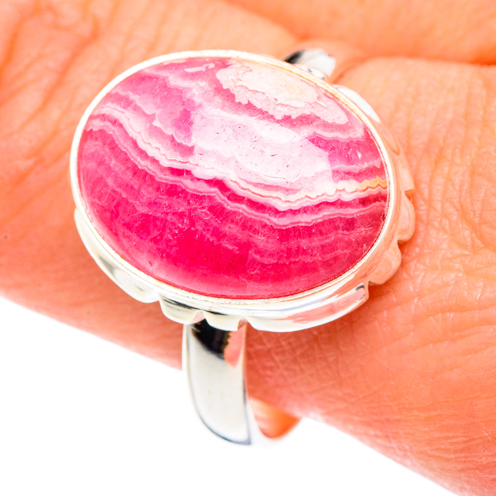 Rhodochrosite Rings handcrafted by Ana Silver Co - RING89760