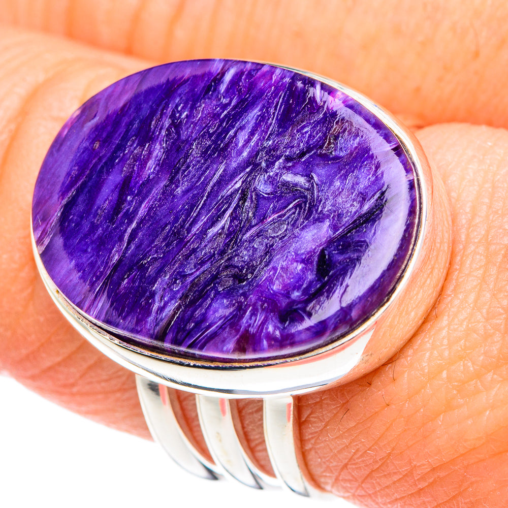 Charoite Rings handcrafted by Ana Silver Co - RING89763