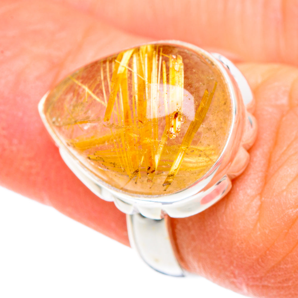 Rutilated Quartz Rings handcrafted by Ana Silver Co - RING89766