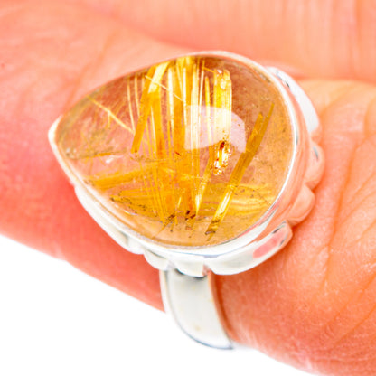 Rutilated Quartz Rings handcrafted by Ana Silver Co - RING89766
