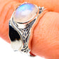 Rainbow Moonstone Rings handcrafted by Ana Silver Co - RING89770