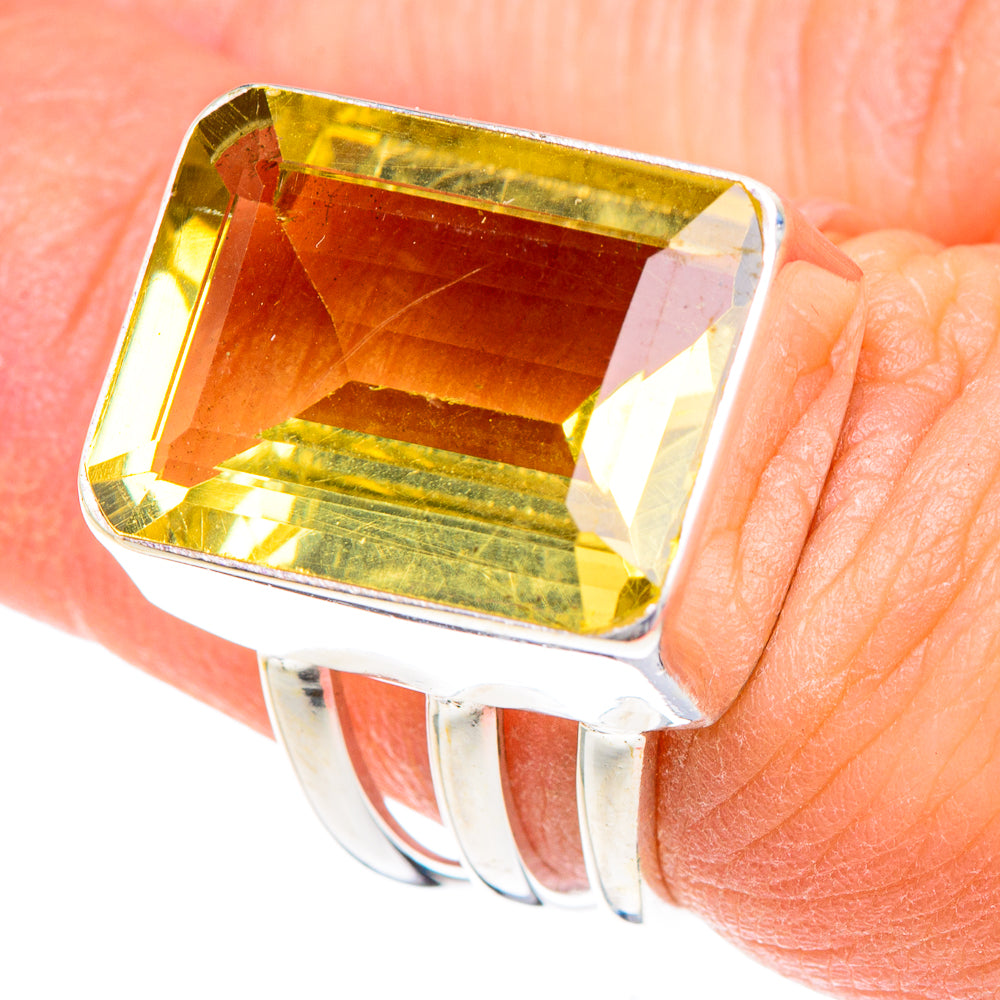 Lemon Quartz Rings handcrafted by Ana Silver Co - RING89775