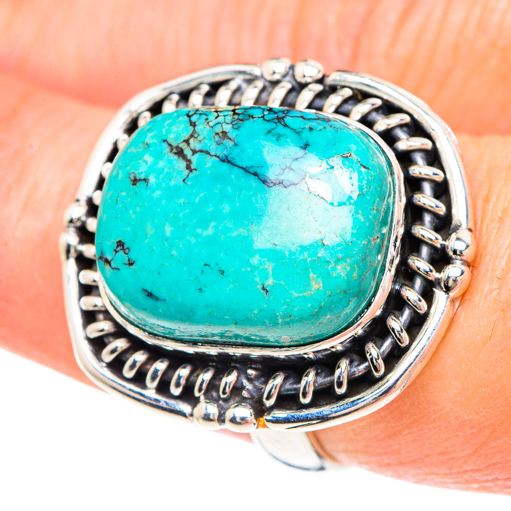 Tibetan Turquoise Rings handcrafted by Ana Silver Co - RING89776