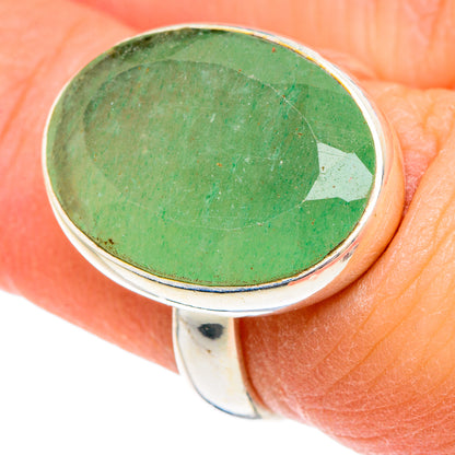 Green Aventurine Rings handcrafted by Ana Silver Co - RING89786