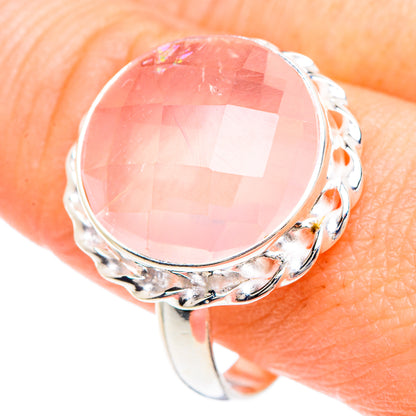 Rose Quartz Rings handcrafted by Ana Silver Co - RING89791