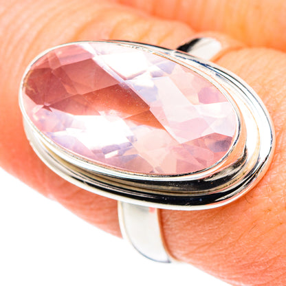 Rose Quartz Rings handcrafted by Ana Silver Co - RING89793