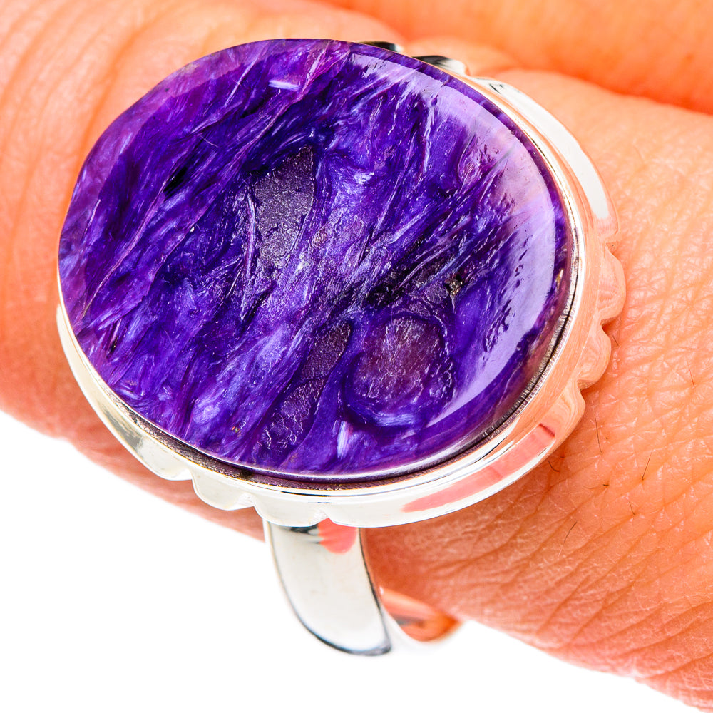 Charoite Rings handcrafted by Ana Silver Co - RING89798