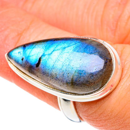 Labradorite Rings handcrafted by Ana Silver Co - RING89807