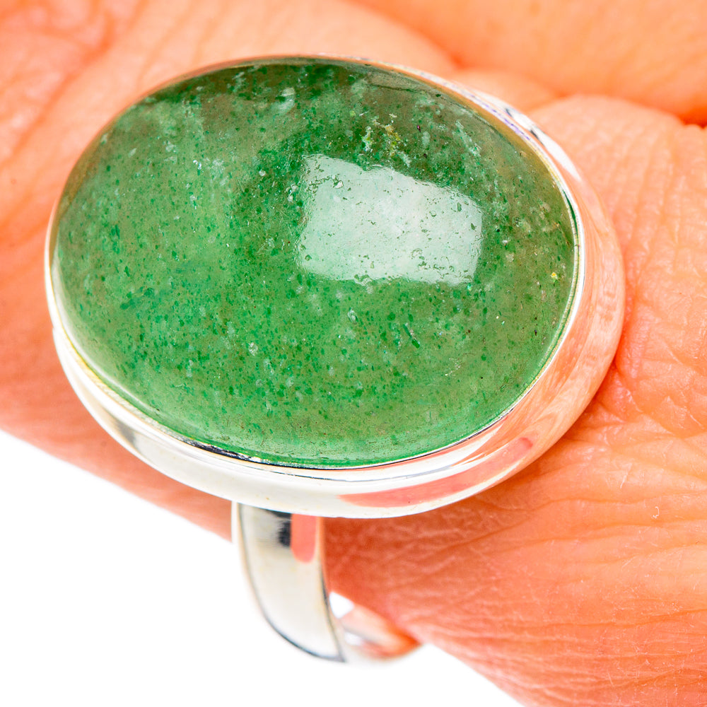 Green Aventurine Rings handcrafted by Ana Silver Co - RING89819