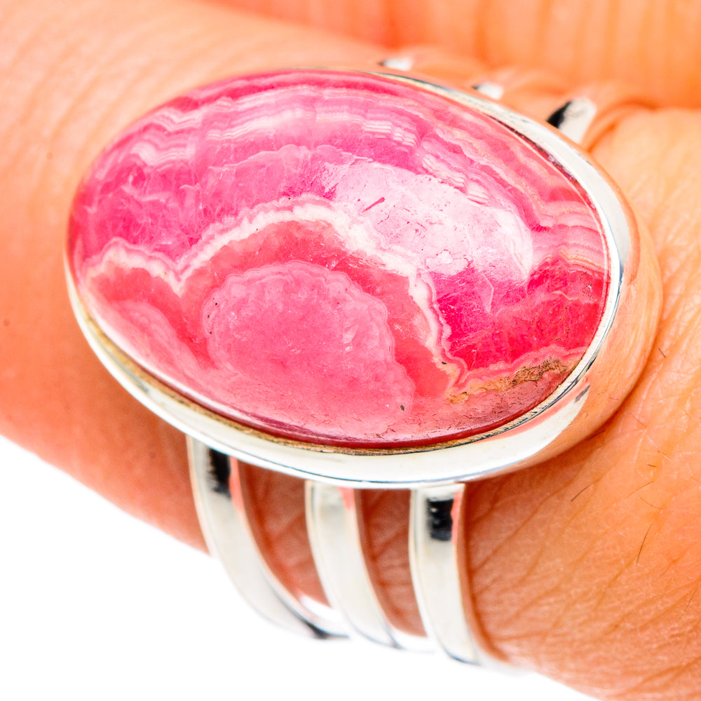 Rhodochrosite Rings handcrafted by Ana Silver Co - RING89825