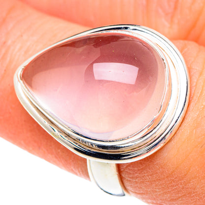 Rose Quartz Rings handcrafted by Ana Silver Co - RING89827