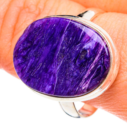 Charoite Rings handcrafted by Ana Silver Co - RING89828
