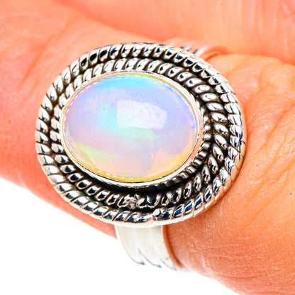 Ethiopian Opal Rings handcrafted by Ana Silver Co - RING89836