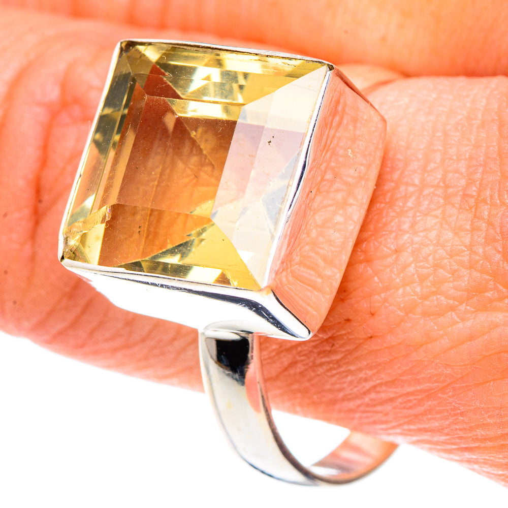 Lemon Quartz Rings handcrafted by Ana Silver Co - RING89838
