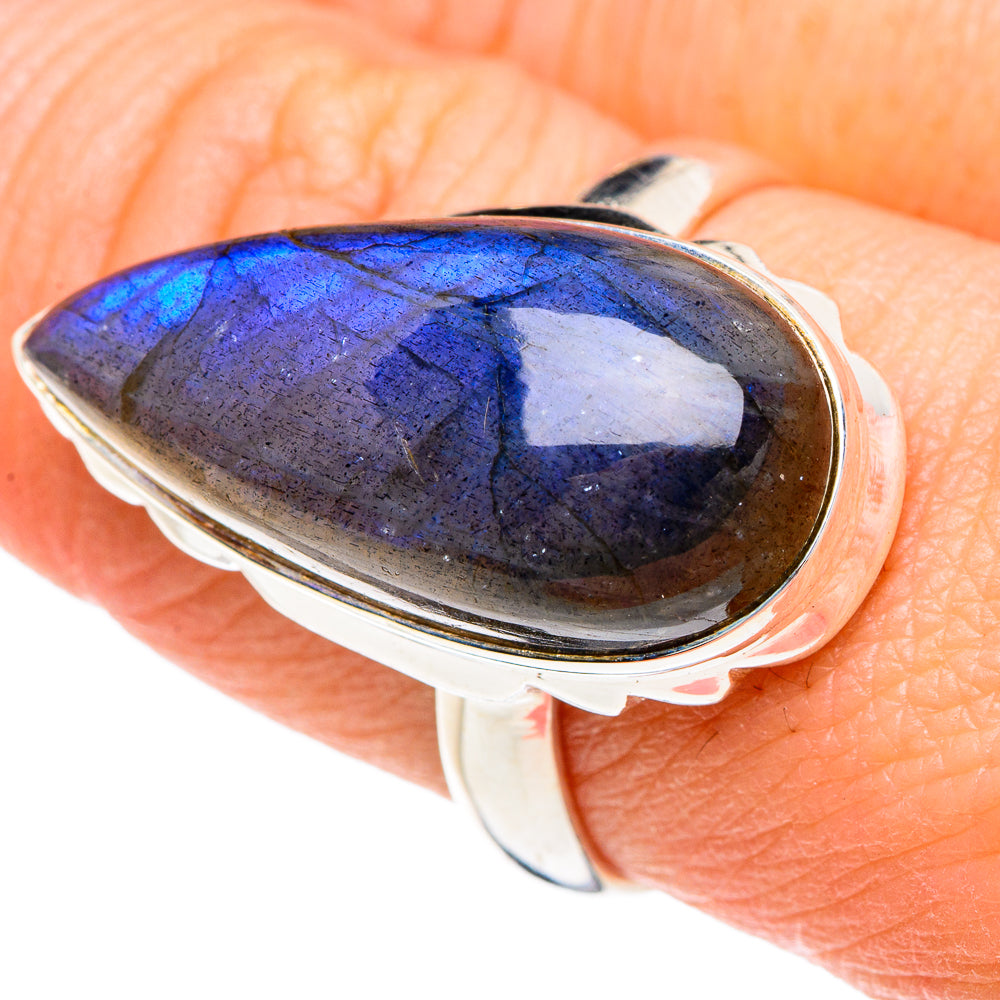 Labradorite Rings handcrafted by Ana Silver Co - RING89845