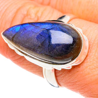 Labradorite Rings handcrafted by Ana Silver Co - RING89845