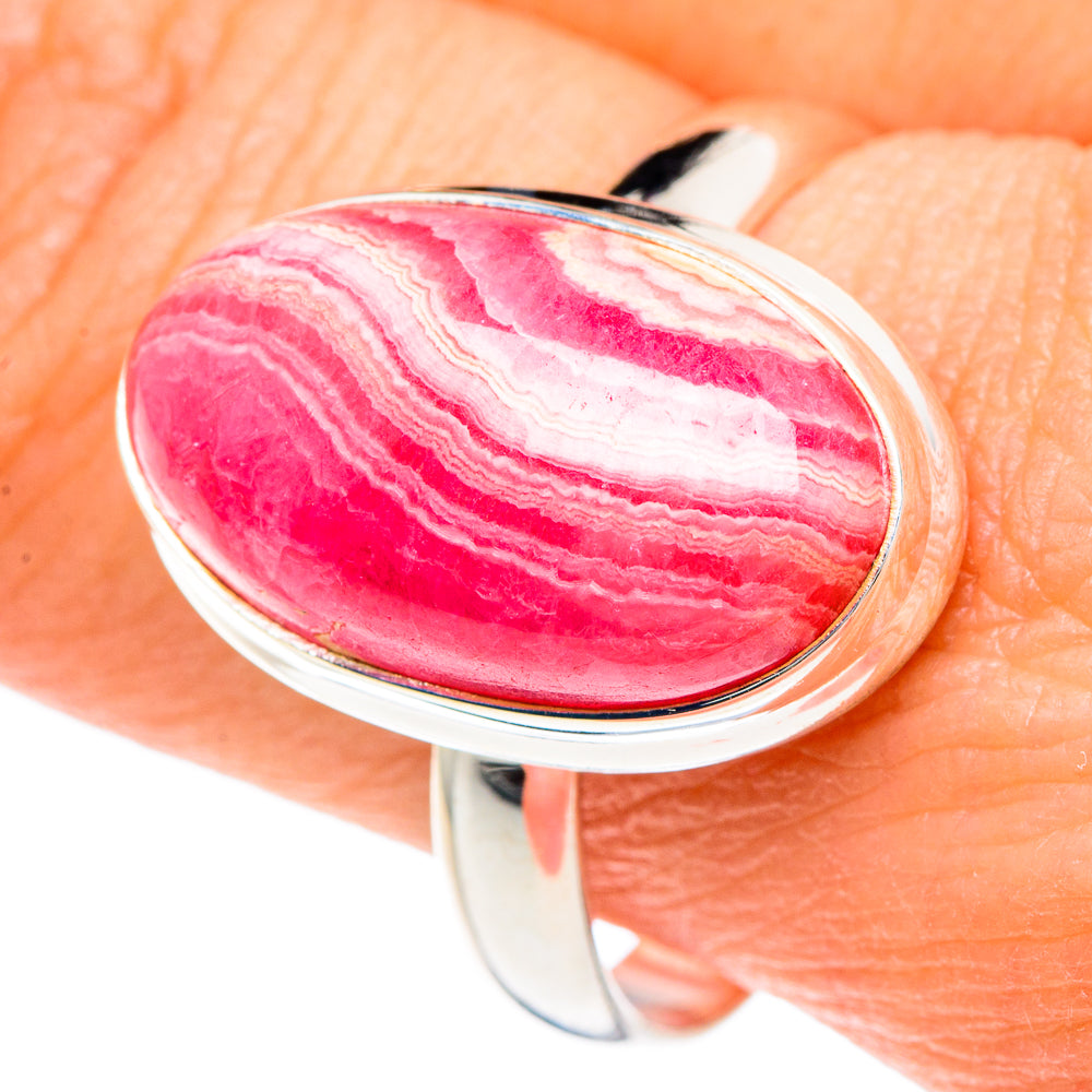 Rhodochrosite Rings handcrafted by Ana Silver Co - RING89859