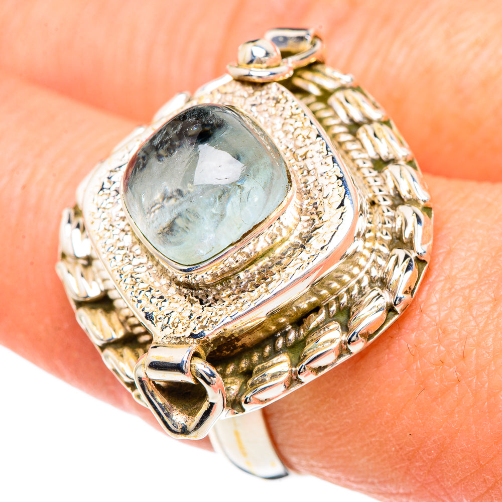 Aquamarine Rings handcrafted by Ana Silver Co - RING89876