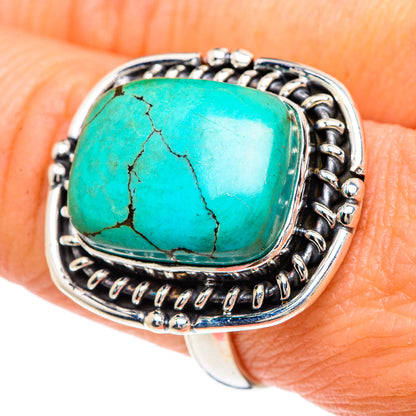 Tibetan Turquoise Rings handcrafted by Ana Silver Co - RING89879