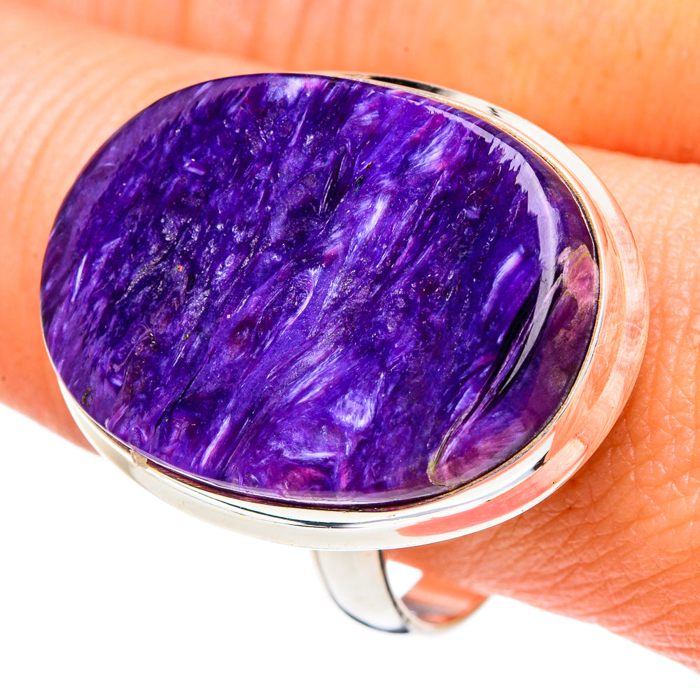 Charoite Rings handcrafted by Ana Silver Co - RING89898